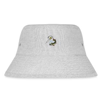 Angeln ist einfach toll - Stanley/Stella recycelter Bucket Hat - Grau meliert - Vorne
