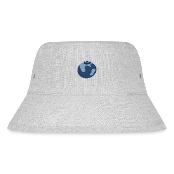 Blaubeere - Stanley/Stella recycelter Bucket Hat - Grau meliert - Vorne