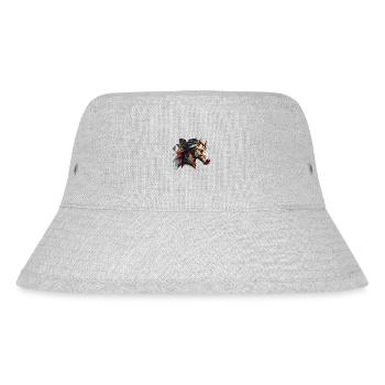 pferd abstrakt - Stanley/Stella recycelter Bucket Hat - Grau meliert - Vorne