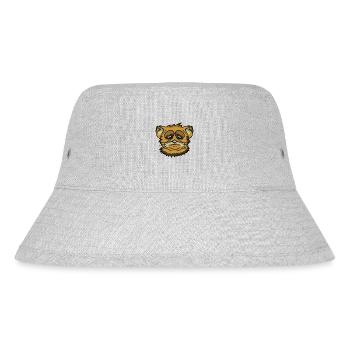 Funny Tired Cat Don't Like Mornings Grumpy Morning - Stanley/Stella Recycled Bucket Hat - heather grey - Front