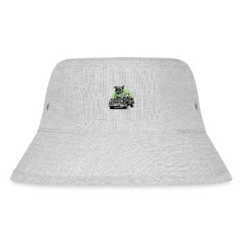 Dog Bulldog Animals Puppy Cute Dog Watercolor Art - Stanley/Stella Recycled Bucket Hat - heather grey - Front