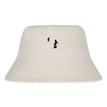 Kitegirl black and white - Stanley/Stella Recycled Bucket Hat - natural - Front