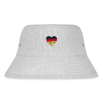 DEUTSCH - Stanley/Stella recycelter Bucket Hat - Grau meliert - Vorne