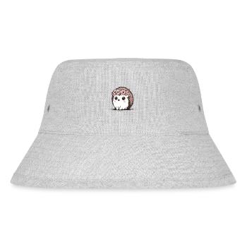 süßer Igel - Stanley/Stella recycelter Bucket Hat - Grau meliert - Vorne