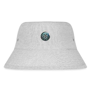 Yule Pentacle - Stanley/Stella Recycled Bucket Hat - heather grey - Front