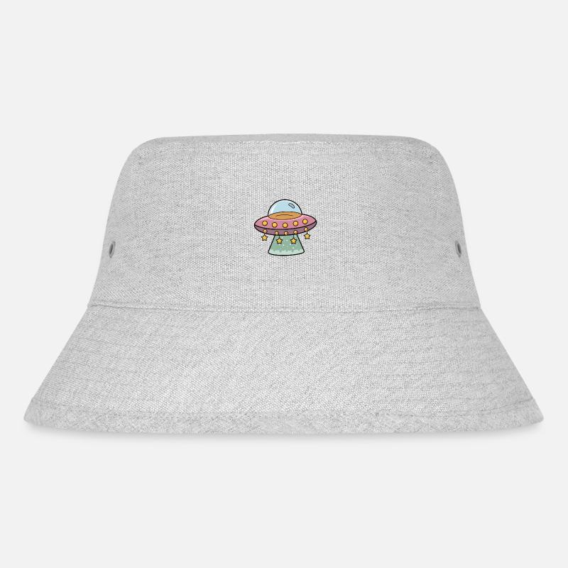 Ufo - Stanley/Stella recycelter Bucket Hat - Grau meliert