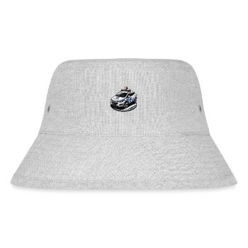 Polizeiauto Deutsch - Stanley/Stella recycelter Bucket Hat - Grau meliert - Vorne