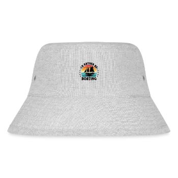 I'd Rather Be Boating Paddle Boat - Stanley/Stella Recycled Bucket Hat - heather grey - Front