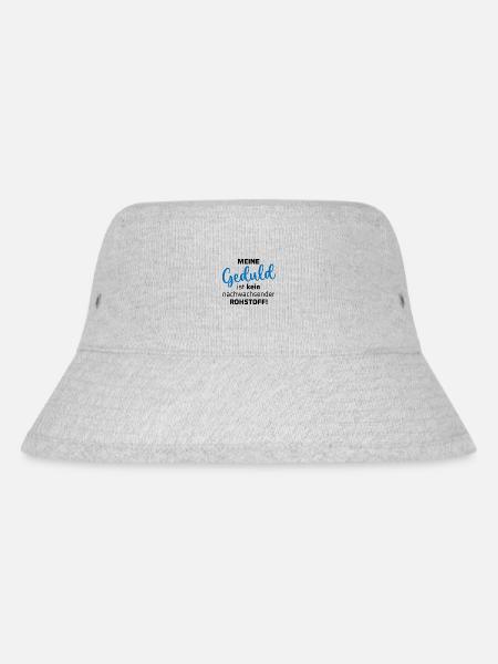 Meine Geduld ist kein nachwachsender Rohstoff - Stanley/Stella recycelter Bucket Hat - Grau meliert