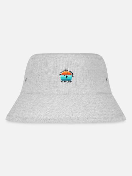 Segelflieger Segelfliegen Segelflugzeug Fliegen - Stanley/Stella recycelter Bucket Hat - Grau meliert