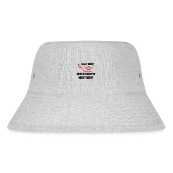 Hallo Onkel - Deine Schwester nervt mich! schwarz - Stanley/Stella recycelter Bucket Hat - Grau meliert - Vorne