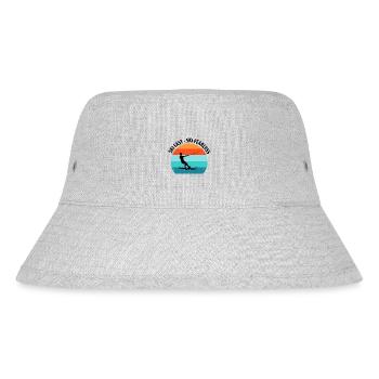 Water skis, water skis, water skiers - Stanley/Stella Recycled Bucket Hat - heather grey - Front