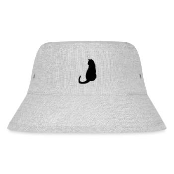 Miezen Katze cat cats Katzen - Stanley/Stella recycelter Bucket Hat - Grau meliert - Vorne