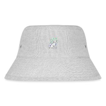 Dalmatiner Welpe - Stanley/Stella recycelter Bucket Hat - Grau meliert - Vorne