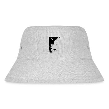 Wolf - Stanley/Stella recycelter Bucket Hat - Grau meliert - Vorne