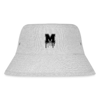 Letter M - Stanley/Stella recycelter Bucket Hat - Grau meliert - Vorne