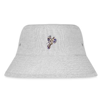 Motocross Sport Geschenkidee T-Shirt - Stanley/Stella recycelter Bucket Hat - Grau meliert - Vorne