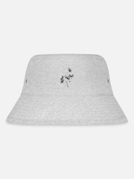 Dandelion - Stanley/Stella Recycled Bucket Hat - heather grey