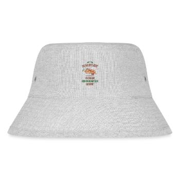 Ich faulenze nicht Faultier Lustige Sprüche - Stanley/Stella recycelter Bucket Hat - Grau meliert - Vorne