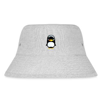 Penguin Cartoon Cute Pengu Animal Funny Comic 12 - Stanley/Stella Recycled Bucket Hat - heather grey - Front