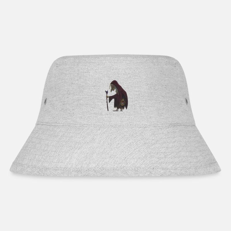 Hexe - Stanley/Stella recycelter Bucket Hat - Grau meliert