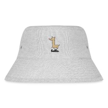 Lustiger Hund | Bello Hunde Design | Geschenkidee - Stanley/Stella recycelter Bucket Hat - Grau meliert - Vorne