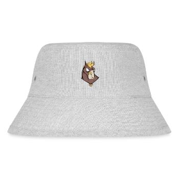 Pferdekopf - Stanley/Stella recycelter Bucket Hat - Grau meliert - Vorne