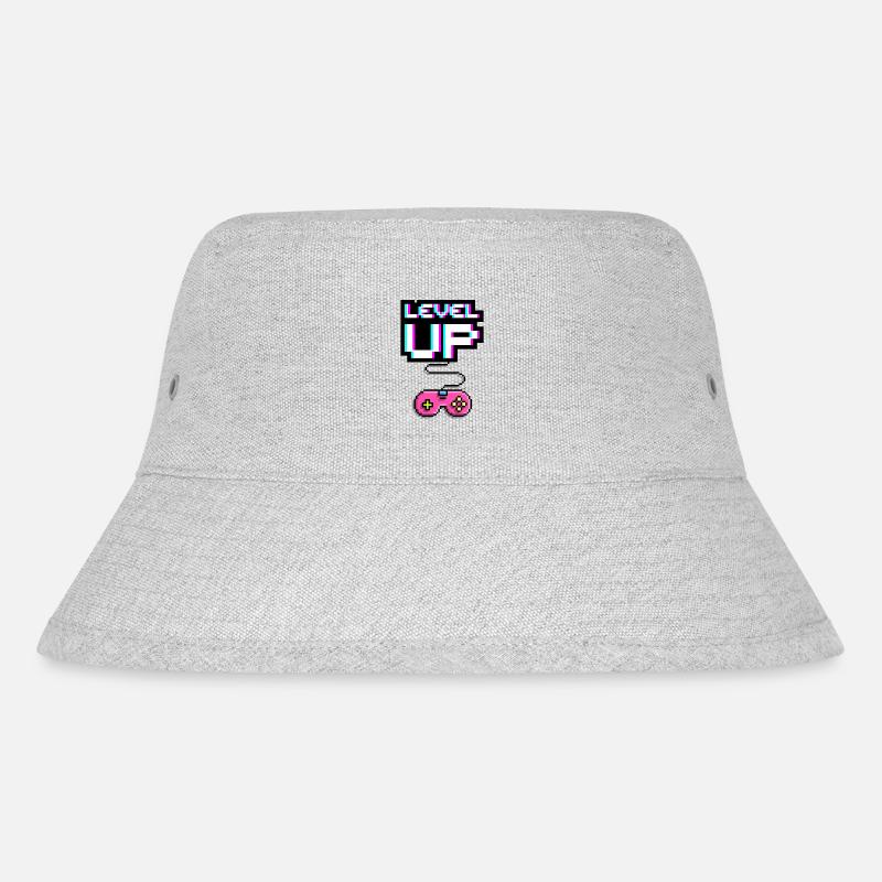 Level Up - Stanley/Stella Recycled Bucket Hat - heather grey