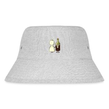 Braut heiratet eine Flasche BIer - Stanley/Stella recycelter Bucket Hat - Grau meliert - Vorne