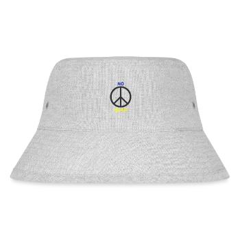 No WAR! - Stanley/Stella recycelter Bucket Hat - Grau meliert - Vorne
