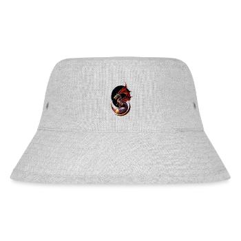 Night Dragon - Stanley/Stella Recycled Bucket Hat - heather grey - Front