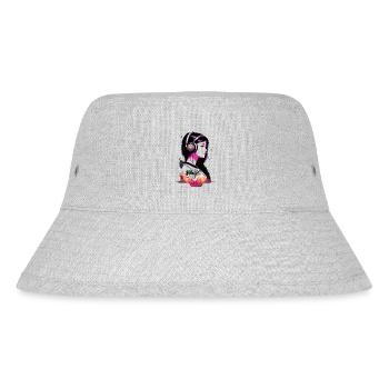 JUST MUSIC t-shirt. Music is Life - Stanley/Stella Recycled Bucket Hat - heather grey - Front