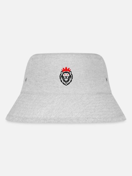 cap löwe - Stanley/Stella recycelter Bucket Hat - Grau meliert