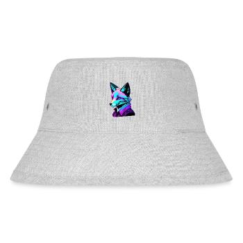 Fuchs Design Future Space bunt - Stanley/Stella recycelter Bucket Hat - Grau meliert - Vorne