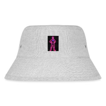 Superhelden Neon - Stanley/Stella recycelter Bucket Hat - Grau meliert - Vorne