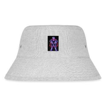 Superhelden Neon - Stanley/Stella recycelter Bucket Hat - Grau meliert - Vorne