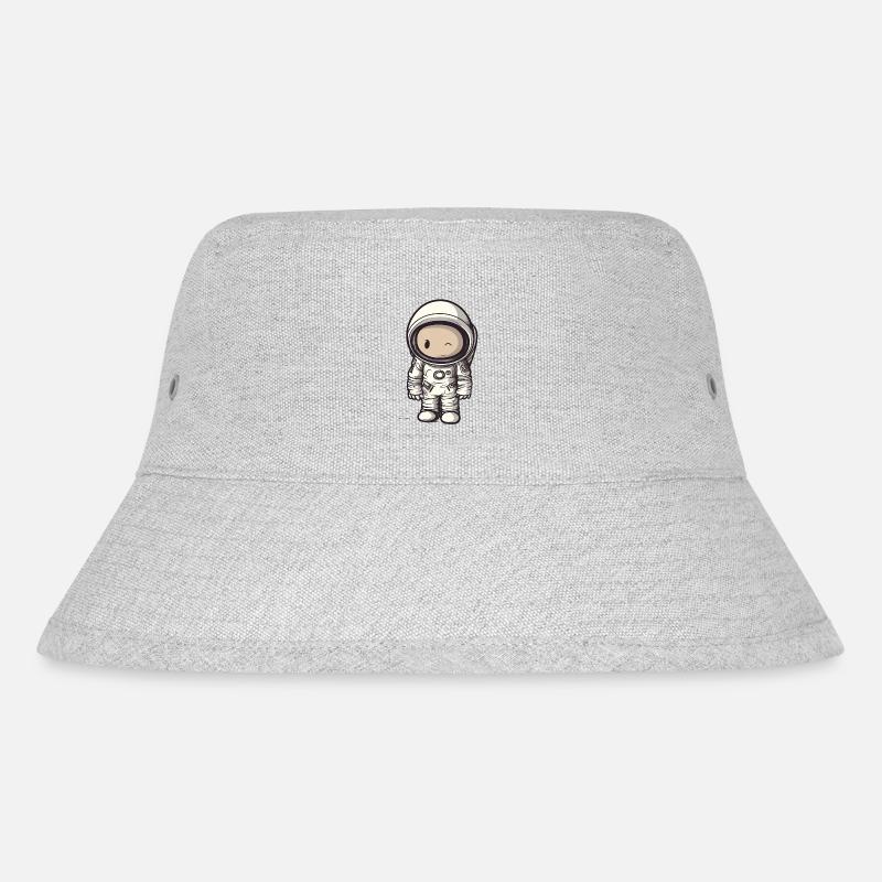 Space Wonder Astronaut - Stanley/Stella Recycled Bucket Hat - heather grey
