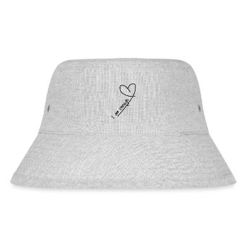 I Am Enough with Heart - Stanley/Stella recycelter Bucket Hat - Grau meliert - Vorne