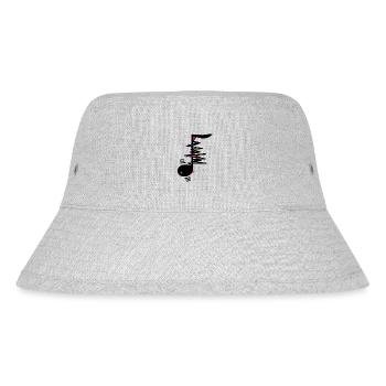 ELEKTRONISCHE MUSIK HIER - Stanley/Stella recycelter Bucket Hat - Grau meliert - Vorne