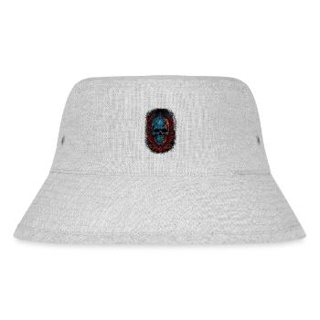 heart gift idea bday skateboarding fun skater - Stanley/Stella recycelter Bucket Hat - Grau meliert - Vorne
