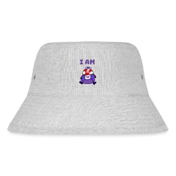 I am M - Stanley/Stella recycelter Bucket Hat - Grau meliert - Vorne