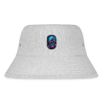 birthday joke save the turtles dorsal carapace - Stanley/Stella recycelter Bucket Hat - Grau meliert - Vorne