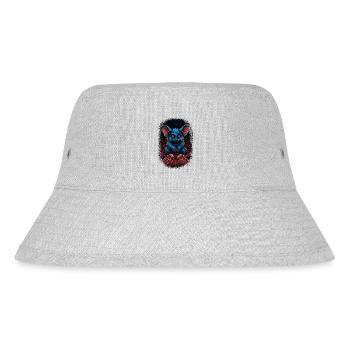 flower power joke happy fun peace for paris - Stanley/Stella Recycled Bucket Hat - heather grey - Front
