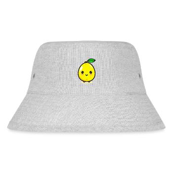 Niedliche Zitrone Kawaii Lemon - Stanley/Stella recycelter Bucket Hat - Grau meliert - Vorne