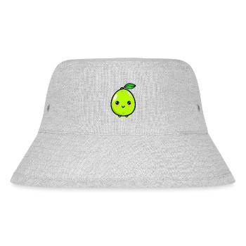 Mignon citron vert raisin fruit kawaii - Bob recyclé Stanley/Stella - gris chiné - Devant