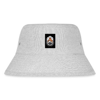 Camping Feuer - Stanley/Stella recycelter Bucket Hat - Grau meliert - Vorne