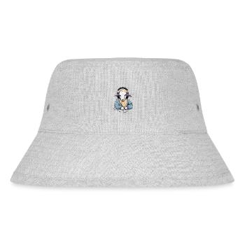 Liko the music lover sheep - Stanley/Stella Recycled Bucket Hat - heather grey - Front