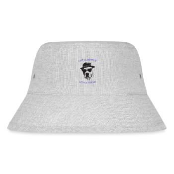 Life is better with a friend - Stanley/Stella Recycled Bucket Hat - heather grey - Front