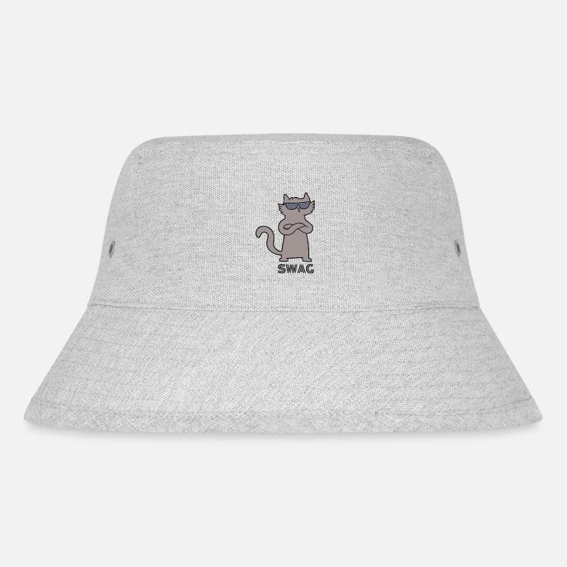 Swag Cat - Stanley/Stella Recycled Bucket Hat - heather grey