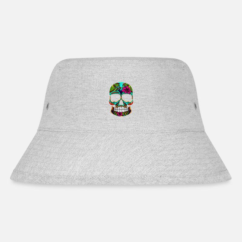 Skill Mexiko - Stanley/Stella recycelter Bucket Hat - Grau meliert